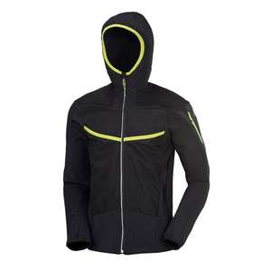 Veste softshell pour homme avec capuche – Manteau de randonnée imperméable et coupe-vent, léger, avec capuche pour l'extérieur - Product Image 5