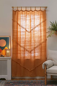 Indian Handmade 100% Pure Cotton Solid Blackout Rod Pocket Eco-Friendly All-Season <b>Curtains</b> Home Living Room Hall Bathroom - Product Image 1