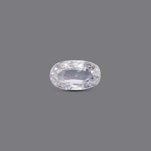 Handcrafted 4.7 Carat Square Cut White Zircon Loose Gemstone for Fine Jewelry - Product Image 1