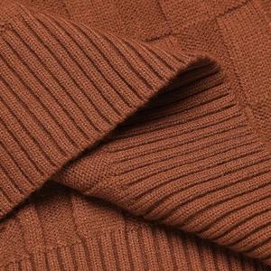 Suéteres de Cuello Alto para Hombre, Personalizados al por Mayor, Otoño Invierno, Casuales, de Algodón, Tejido de Cable, Bordados, Transpirables, Tallas Grandes, de Secado Rápido - Product Image 4