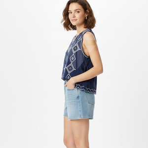 Modern Women’s Activewear Tank <b>Top</b> Breathable Stretch Fabric Stylish Daily Wear Sleeveless Shirt Women Blouse - Product Image 4