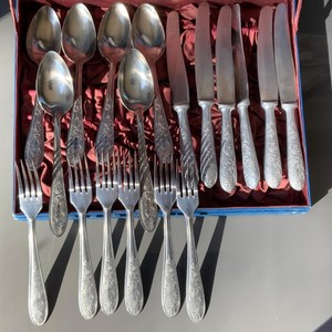 Elegant Wholesale Supply Custom Design Mirror Polish Silver Flatware Metal Highest Quality Luxury Cutlery Set for Hotels - Product Image 5