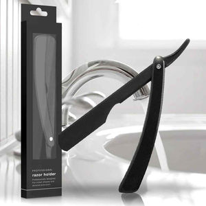 Reusable Folding Straight Razor Professional Barber Cutthroat Shaving Knife Stainless Steel Face <b>Bikini</b> <b>Men's</b> Salon Hairdressing - Product Image 2