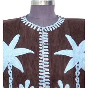 Chaqueta Suzani india hecha a mano para mujer, 100% algodón, con botones, diseño floral, sin mangas, estilo bohemio, para primavera. - Product Image 2