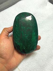 พลอยมรกตเบริลทรงรีสีเขียวธรรมชาติ พลอยเซอร์โคเนียสังเคราะห์รูปทรงลูกแพร์ 4000 กะรัต พลอยเจียระไนทรงแอสเชอร์ ขายส่ง - Product Image 5