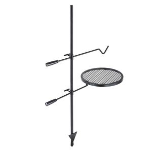 Griglia Girevole in Acciaio Resistente per Falò, Regolabile a 360 Gradi, Griglia per Braciere per Campeggio - Product Image 1