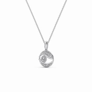 Collier Pendentif Minimaliste Tendance en Moissanite, Argent Sterling 925 Plaqué Rhodium, Design Géométrique, Taille Radiant, Sertissage Griffe, Cadeau - Product Image 1