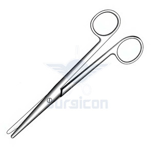 Tijeras Mayo Stille de 17 cm / 6-3/4 Pulgadas, Tijeras Quirúrgicas Curvas con Punta Roma, Instrumento Médico de Acero Inoxidable - Product Image 5