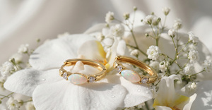 Sterling Silver Hoop <b>Earrings</b> with <b>Opal</b> Round Brilliant Cut Claw Set for Women's Engagement Everyday Wear-Classic Luxury Design - Product Image 4