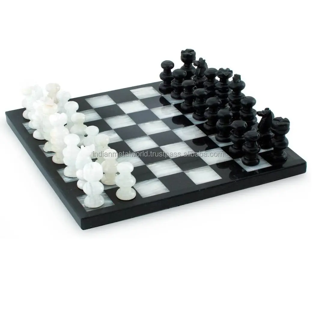 Tabuleiro de xadrez internacional de alta qualidade, tabuleiro de xadrez em mármore, jogo de xadrez novo estilo a preço acessível