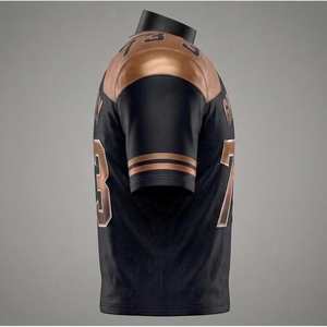 Maillot de football américain entièrement sublimé personnalisé – Promotion en gros, pas cher, avec possibilité d'ajouter des noms, pour adultes, respirant, manches courtes, chemises et hauts - Product Image 2