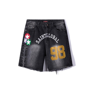 Venta Directa de Fábrica: Shorts de Mezclilla para Hombre, Corte Bootcut, Cintura Media, de Secado Rápido, Estilo Vintage, a la Moda, Personalizados para Invierno - Product Image 1