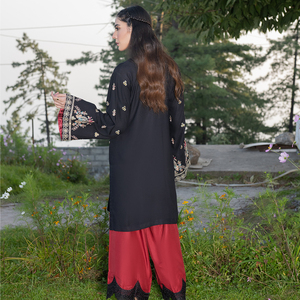 Conjuntos de Ropa Étnica para Mujer, Shalwar Kameez, Tallas Grandes, Encaje, Diseño Único, Corte Holgado, Trajes de 2 Piezas - Product Image 5