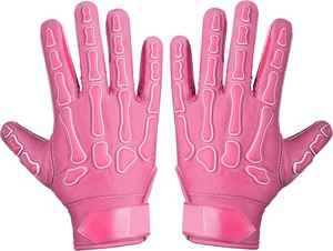 Gants de football américain respirants faits à la main, grande taille, avec paume rembourrée antidérapante, ajustables, pour le sport et les activités manuelles - Product Image 1