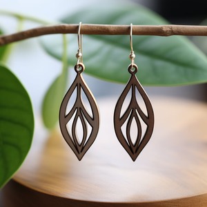 Pendientes de Madera Hipoalergénicos, Pendientes de Madera Amigables con la Piel, Pendientes de Madera de Color Sólido, Uso Comercial al por Mayor de Fábrica Personalizada - Product Image 3