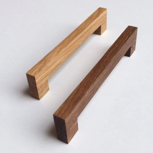 Wooden Cabinet Handle <b>Wardrobe</b> Door Handle Kitchen Door Knobs for Cabinets Knobs Wood Cabinet Knobs Nature Style - Product Image 1
