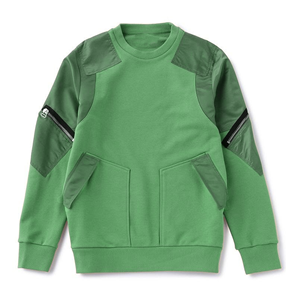 เสื้อสเวตเชิ้ตคอกลม แขนยาว สีพื้น ผ้าถัก คอตตอน ยูนิเซ็กส์ สไตล์ลำลอง ใส่ได้ทุกโอกาส ทรงปกติ มีกระเป๋า - Product Image 4