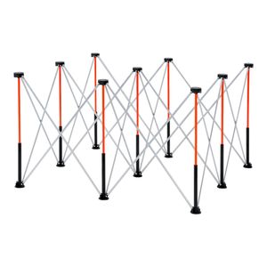 Banco da Lavoro Pieghevole Portatile 1,25 x 1,25 m, Capacità di Carico 1588 kg, Nessun Montaggio Richiesto per Lavorazione del Legno - Product Image 4