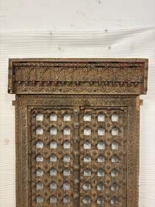 Panneaux de porte en bois massif antique avec cadre sculpté à la main, porte d'entrée de luxe pour villas, restaurants, hôtels, meubles de maison - Product Image 4