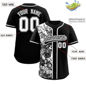 Maillot de baseball en polyester respirant à séchage rapide pour hommes, personnalisable en gros, avec impression par sublimation, fabrication OEM disponible - Product Image 5