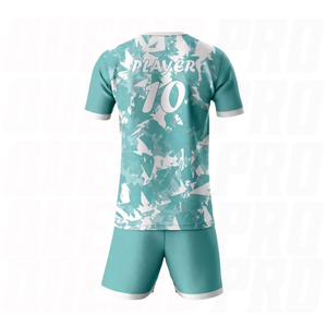 ชุดกีฬาฟุตบอลคุณภาพสูง ซีรีส์ทีมฟุตบอล ดีไซน์ใหม่ รับผลิตตามแบบ OEM เสื้อยูนิเซ็กซ์ พิมพ์ลาย ระบายอากาศได้ดี ผลิตจากโพลีเอสเตอร์ - Product Image 2