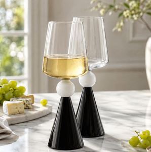Verres à vin en borosilicate de haute qualité, collections premium, logo personnalisé, prix promotionnel, fournisseur de verres. - Product Image 2