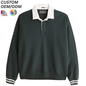 Sweat-shirt en coton pour homme, coupe classique, imprimé délavé uni, style décontracté, personnalisation du logo, support OEM ODM pour l'approvisionnement des marques - Product Image 3