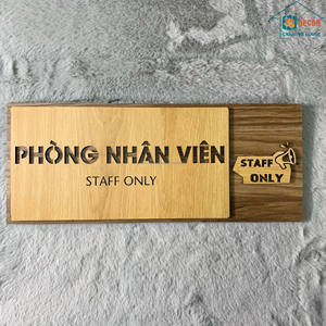 Plaque murale en bois rustique gravée sur mesure pour entreprise, décoration murale pour l'image de marque de votre boutique, vente en gros - Product Image 4