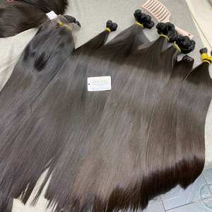 Cabello 100% Humano, Sedoso, Tipo Baby Hair, Liso, Duradero, Crudo, con Cutícula Alineada, Vietnamita - Product Image 4