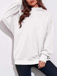 Premium women full sleeve sweatshirt thick <b>brushed</b> interior soft fabric perfect for modern layering - Product Image 6