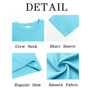 T-shirt Homme Coupe Ample Prix Usine 100% Coton Épaules Tombantes Respirant Séchage Rapide Col Rond Oversize Été - Product Image 3