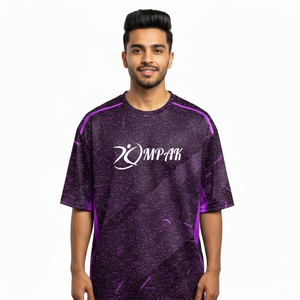 Camiseta de Hombre Estilo Urbano, Corte Regular, Sublimada, Poliéster/Algodón, Casual, Holgada, Antiarrugas, Transpirable - Product Image 1