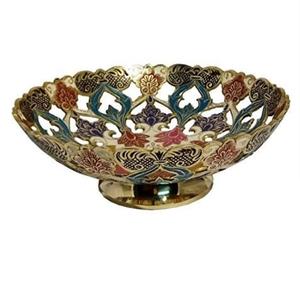 Bol décoratif en métal tendance pour table, aspect fabuleux, pour servir des fruits, des collations, des fruits secs, bol plaqué or, fournisseur d'Inde - Product Image 3