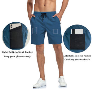 Shorts de basketball respirants pour hommes, coupe ample, style décontracté, séchage rapide, pour la gym et l'athlétisme. - Product Image 3