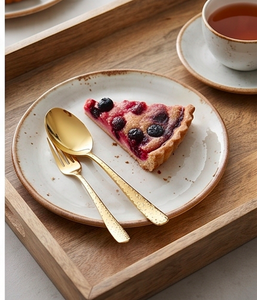 Ensemble de couverts en acier inoxydable couleur or martelé, finition miroir, qualité supérieure, pour la cuisine et la table. - Product Image 5