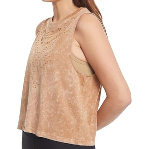 Camisetas sin mangas para mujer, chaleco deportivo de algodón, camiseta de gimnasio personalizada para mujer, informal, de verano, servicio personalizado OEM - Product Image 2