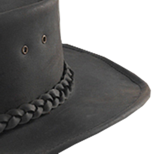 Top Quality Genuine Cow Leather <b>Hat</b> Black Color <b>Hat</b> USA - Product Image 3