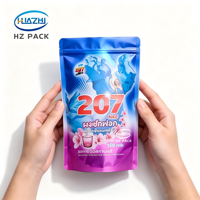 Sachet Doypack Personnalisé Imprimé avec Fermeture Éclair, Haute Qualité, Anti-Humidité, en Plastique, avec Poignée pour Lessive en Poudre