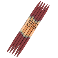 2.25mm à 12.0mm toutes longueurs extrémités colorées bambou aiguille à tricoter fil aiguille à tricoter Double pointe pour la fabrication de chaussettes en laine