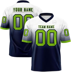 Maillot de football américain en polyester mesh, sublimation, nom d'équipe personnalisé, fournisseur OEM, séchage rapide, respirant, vêtements de sport pour club - Product Image 5