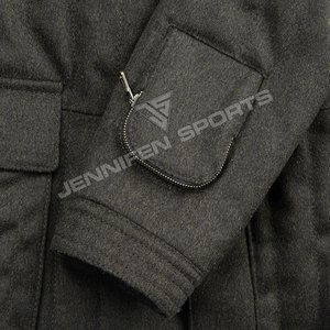 Customized High Quality Men's Best 100% Wool Fabric Jacket New Style Hunting Jacket Multi Pockets&Buttons Closing - Product Image 5