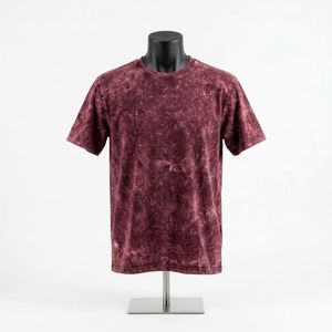 เสื้อยืดทรงหนา ราคาประหยัด ผ้าฝ้าย 100% สไตล์สตรีทแวร์ ล้างสีแบบแอซิดวอช สำหรับผู้ชาย - Product Image 1