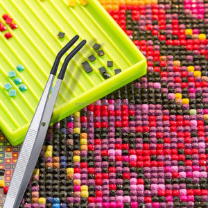 Juego de 4 Pinzas con Revestimiento de PVC de Goma, Pinzas de Punta Recta, Pinzas de Punta Plana de Goma, Pinzas Largas Curvadas para Manualidades, Abalorios y Joyería - Product Image 4