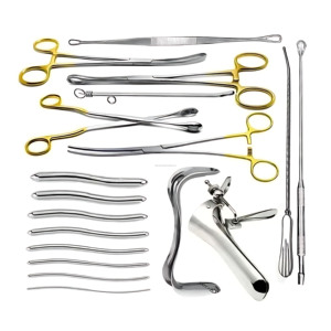 Ensemble d'instruments gynécologiques réutilisables en acier inoxydable, 18 pièces, certifiés CE ISO, vente en gros, fournisseur de premier plan - Product Image 5