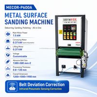 Machine de polissage automatique à bande abrasive en acier inoxydable pour le finissage et l'ébavurage des pièces métalliques de 600 mm et 800 mm