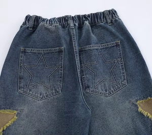 High Quality Customized Plain Breathable Quick Dry Nylon/Cotton Straight Distressed Carpenter Denim Blank Washed Summer Casual - Product Image 2
