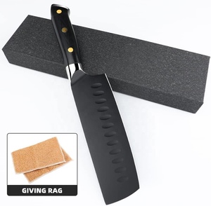 Couteau de chef artisanal en acier inoxydable avec manche en micarta et étui en cuir fin, couteau de boucher, couteau de cuisine, couteau de camping - Product Image 5