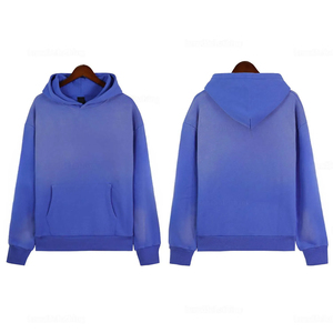 Conjunto de Chándal Oversize Unisex Personalizado OEM con Efecto Desgastado por el Sol y Lavado Ácido, Sudadera con Capucha y Pantalones Acampanados, Estilo Urbano - Product Image 3