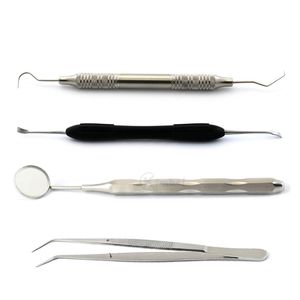 Kit d'instruments d'examen dentaire emballé pour la vente au détail, miroir, sonde d'exploration, outil de diagnostic oral en acier inoxydable - Product Image 3
