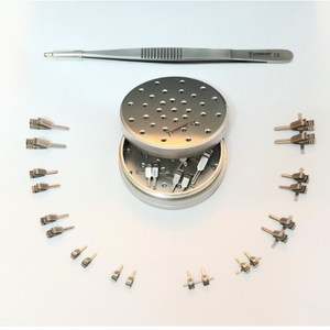 ชุดคีมหนีบหลอดเลือดขนาดเล็ก พรีเมียม แอคลันด์ ไมโคร วัสคูลาร์ แคลมป์ส, ชุดเครื่องมือผ่าตัดระบบประสาทและศัลยกรรมตกแต่ง บรรจุในกล่องทรงกลม ทำจากสแตนเลสสตีล ได้รับมาตรฐาน CE - Product Image 1